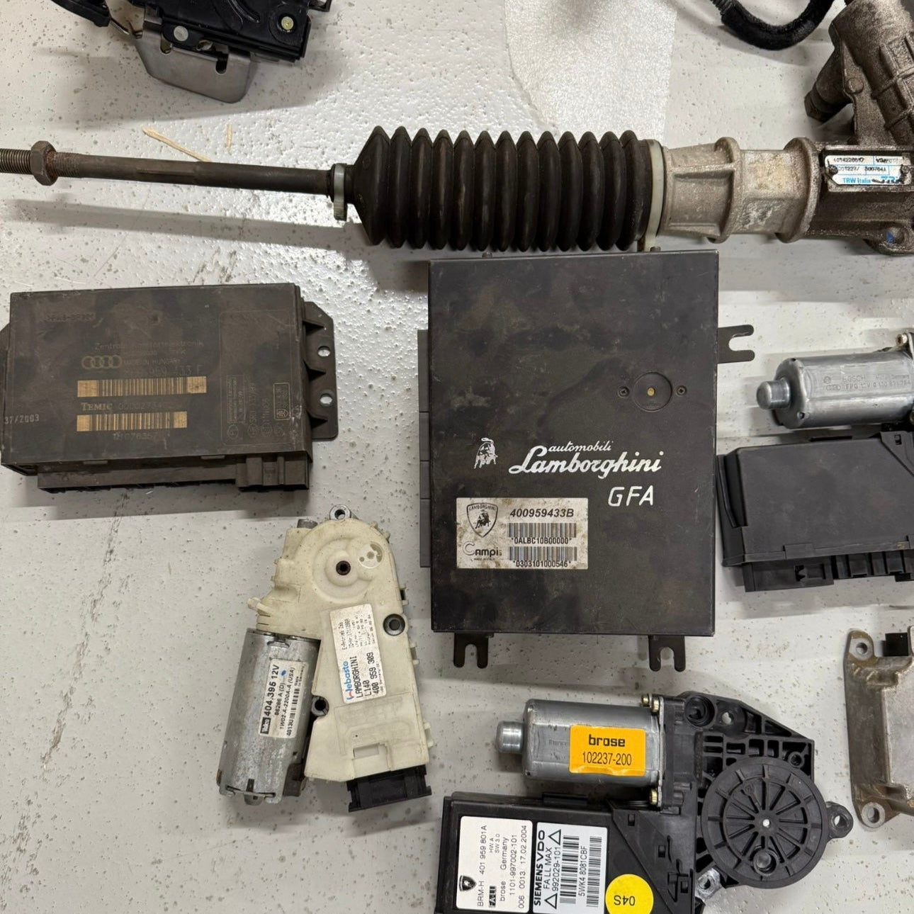 USED LAMBORGHINI GALLARDO PARTS LIST