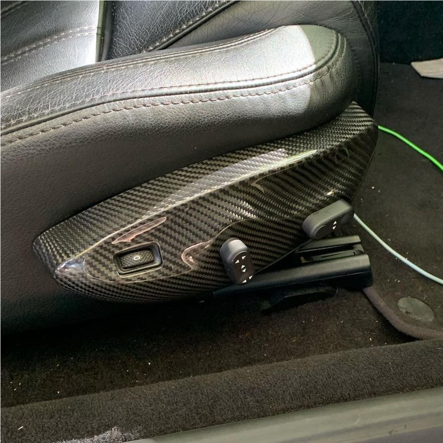 Maserati Granturismo / Grancabrio Carbon Fiber Seat switch Covers