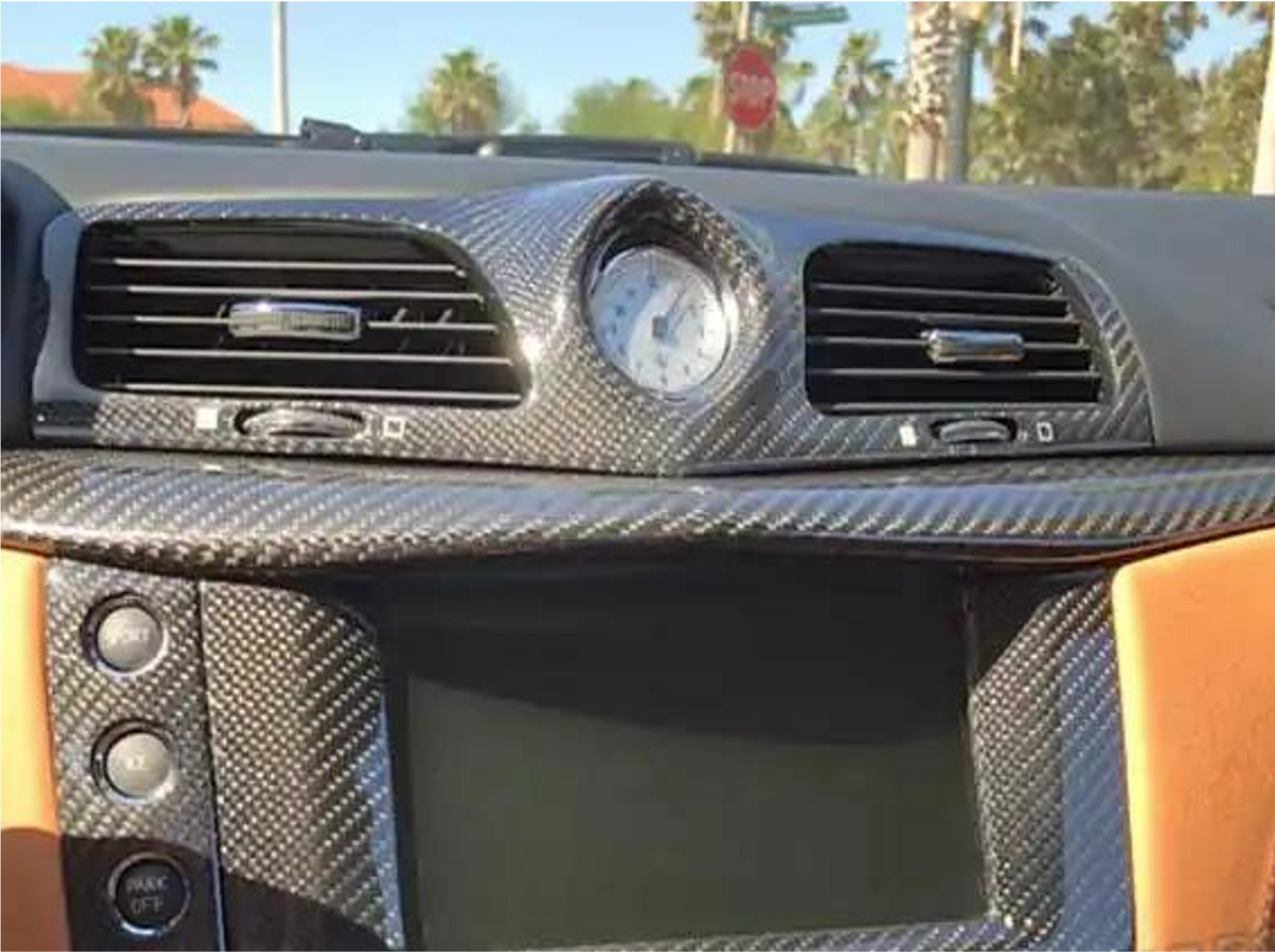 Maserati Granturismo & Grancabrio Carbon Fiber Dash Strip