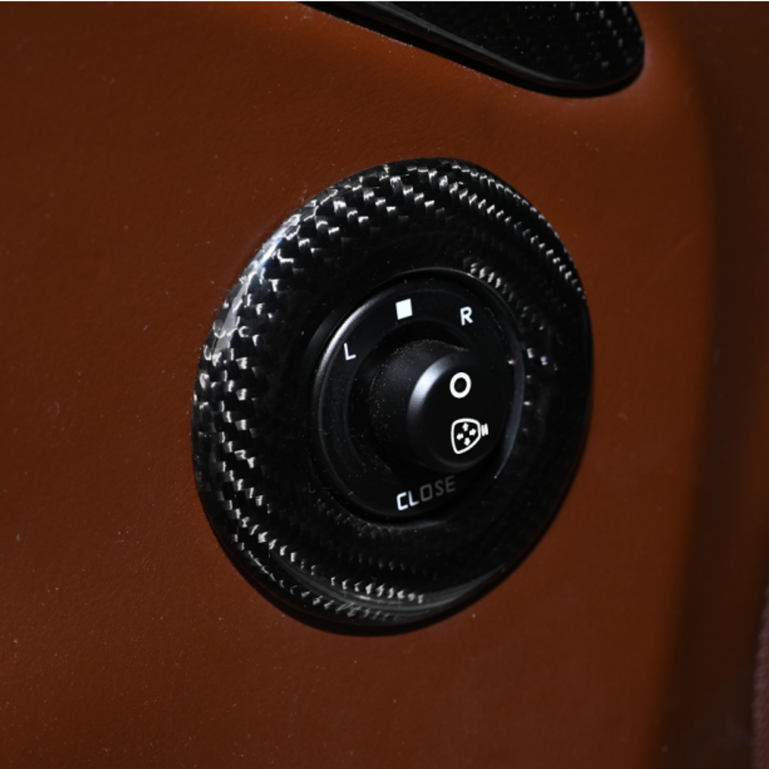 Maserati Granturismo & Grancabrio Side Carbon Fiber Mirror Switch Cover